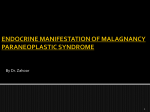 endocrine manifestation of malagnancy
