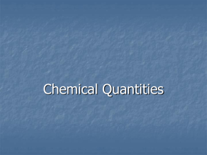 Chemical Quantities PPT