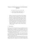 Closures in Formal Languages and Kuratowski`s Theorem