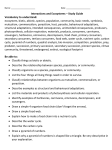 Interactions and Ecosystems Study Guide