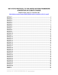 1992 United Nations Framework Convention on Climate Change