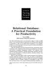 Relational Database: A Practical Foundation for Productivity