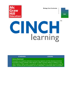 STANDARDS LESSONS Science Benchmark