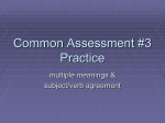 Common Assessment #3 Practice