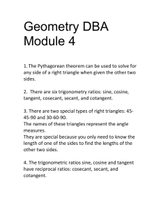 Geometry DBA Module 4