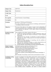 Subject Description Form