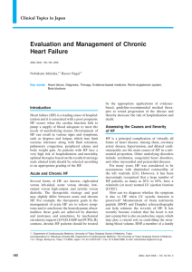 Evaluation and Management of Chronic Heart Failure