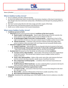 Sudden Cardiac Arrest Awareness Form