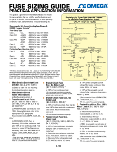 Fuse Sizing Guide - OMEGA Engineering