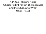 Franklin D. Roosevelt and the Shadow of War