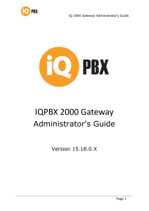 iqpbx 2000 gateway v18