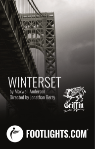 Preview the playbill Griffin Theatre - Winterset program