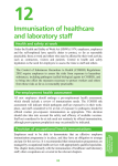 Chapter 12 Immunisation of healthcare and laboratory staff