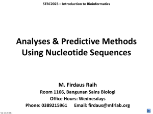 Recombinant DNA Technology I Restriction Enzymes