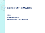 gcse mathematics - Colston`s Girls` School
