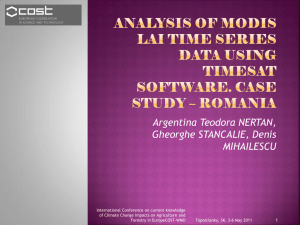 Analysis of modis laitime series data using