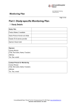 Part I: Study-specific Monitoring Plan - GCP-Basisprozesse