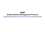 SNMP Simple Network Management Protocol - CS-UCY