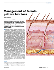 Management of female‐pattern hair loss