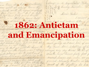 Antietam and Emancipation