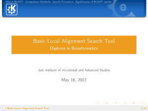 Basic Local Alignment Search Tool