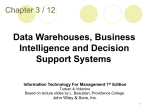 Business Intelligence and Decision Support Systems
