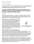 Trovagene and University of Michigan Enter into Collaboration for