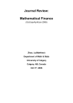 Journal Review: Mathematical Finance (Oct/July/April/Jan 2006