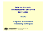 Thunderstorm Forecasting - WMO Commission for Aeronautical