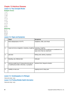 Chapter 12 Infectious Diseases