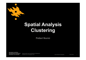 Spatial Analysis Clustering