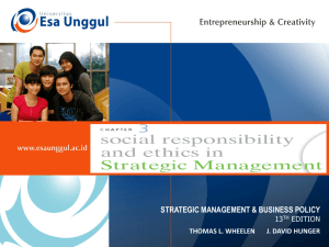 Social Responsibility - Universitas Esa Unggul