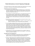 Patient Information on Gastric Emptying Scintigraphy