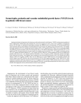 Serum leptin, prolactin and vascular endothelial growth factor (VEGF