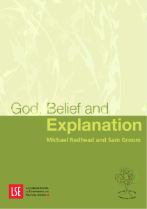 God, Belief and Explanation