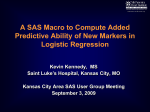Added Predictive Ability - kansas city area sas® users group