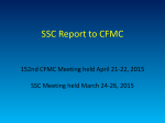 SSC Report to CFMC