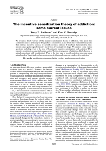 The incentive sensitization theory of addiction