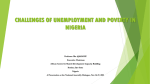 CHALLENGES OF UNEMPLOYMENT AND POVERTY IN NIGERIA