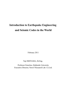 Introduction to Earthquake Engineering and Seismic Codes