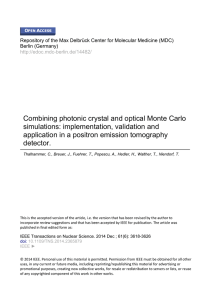 Combining Photonic Crystal and Optical Monte