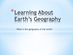 Learning About Earth`s Geography - Hewlett