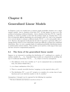 Chapter 6 Generalized Linear Models