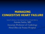 Managing congestive heart failure