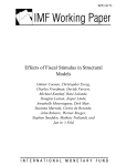 Effects of Fiscal Stimulus in Structural Models