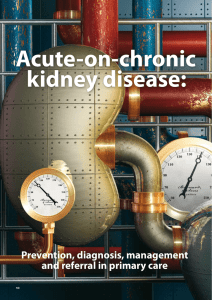 Acute-on-chronic kidney disease