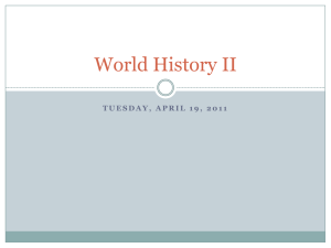 World History II - Modern Social Studies Classroom