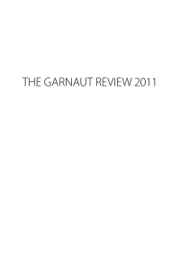 The gARNAUT ReVIeW 2011 - Garnaut Climate Change Review
