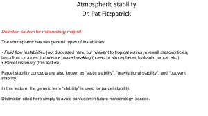 Atmospheric stability Dr. Pat Fitzpatrick