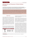 Management and Treatment of Ocular Surface Neoplasia